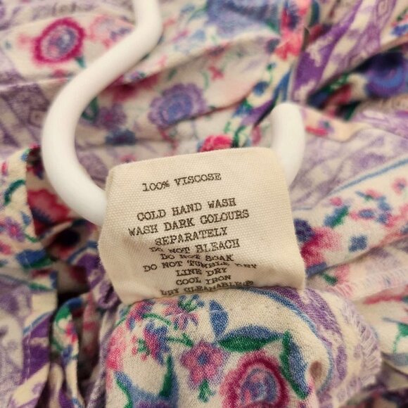 Spell and the Gypsy Collective Babushka Midi Dress Lavender XS b126 - Picture 16 of 16